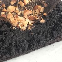 Our organic brownies are made with cashews and almond flour. No white sugar, and we use jaggery.  at AhimsaGram in Jaipur