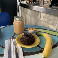 Chocolate peanut butter blueberry cake at Coffee Talk in Honolulu
