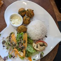 Falafel plate at Mela Canela in Sintra