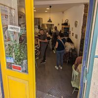 Inside the little cafe at Mela Canela in Sintra