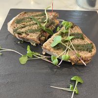 Hummus toast  at Mela Canela in Sintra