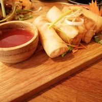 Vege spring rolls at Nadon Thai in Newcastle Upon Tyne