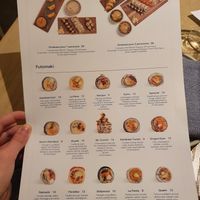 Menu at Bloom Sushi in Montreal