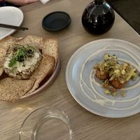 Mushroom tartare  and crispy i art  at Bloom Sushi in Montreal