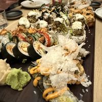 Sushi close up. It’s art, everything was insane  at Bloom Sushi in Montreal