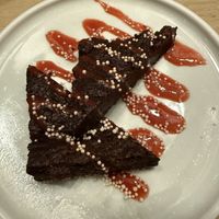 Dessert brownie  at Bloom Sushi in Montreal