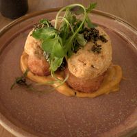 Crab crispy rice at Bloom Sushi in Montreal