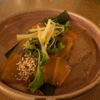 Salmon appetizer at Bloom Sushi in Montreal