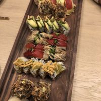 Assorted sushi rolls at Bloom Sushi in Montreal