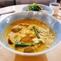 Curry noodles. So so alrighty only at Real Food 真食 - Yishun in North Singapore