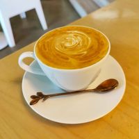 Flat white at Real Food 真食 - Yishun in North Singapore