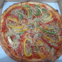 Roasted peppers pizza at Real Food 真食 - Yishun in North Singapore