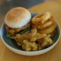 Vegan Portobello Burger at Real Food 真食 - Yishun in North Singapore