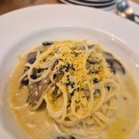 Vegan cabonara at Real Food 真食 - Yishun in North Singapore