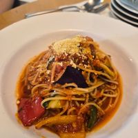 Vegan veg pasta at Real Food 真食 - Yishun in North Singapore