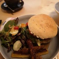 Lentil burger $14.80 at Real Food 真食 - Yishun in North Singapore