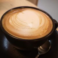 Cappacino w soy milk $6.50 at Real Food 真食 - Yishun in North Singapore