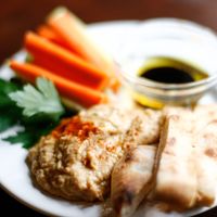 Spicy hummus at Sub Scene in Oslo