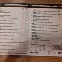 Menu at Fat Master's Pizzeria in Cheltenham