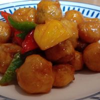 Sweet and sour pork at Duǒ Duǒ Kāi 朵朵开素食 - Houzaimen in Jinan