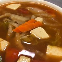 Tom yum soup at Nature in Mandalay