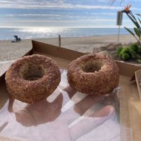 Best vegan cinnamon donuts ever  at Naranjito in Torremolinos