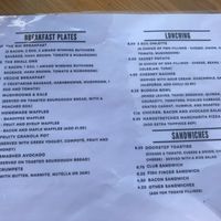 Menu 1 at The Purplespoon in Bridgwater
