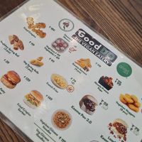 One side of the all vegan menu at GoodDO - Bandra West in Mumbai