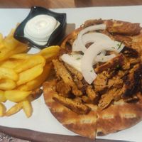 Soy gyro at Ovàl in Thessaloniki