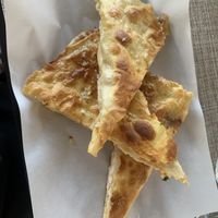 Fried pie with vegan cheese (feta and cheddar)  at Ovàl in Thessaloniki