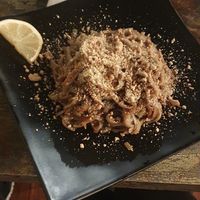 Pad thaï sans œuf et sans sauce poisson   at Eathai in Rabat