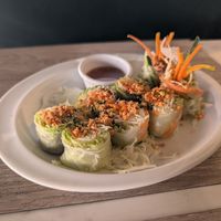 Spring rolls at Eathai in Rabat