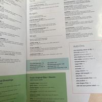 Second page  at Fresh on Sunset in West Hollywood