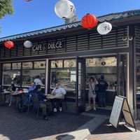 outside   at Cafe Dulce in Los Angeles
