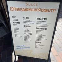 menu   at Cafe Dulce in Los Angeles