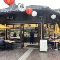 From the street   at Cafe Dulce in Los Angeles