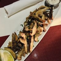 Mushroom calamari   at Lamoraga in Naples