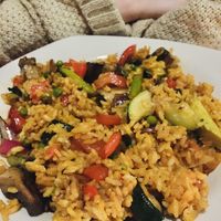 Vegan paella   at Lamoraga in Naples