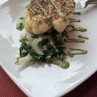 Cauliflower steak   at Lamoraga in Naples