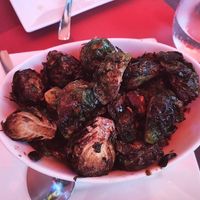 Maple soy glazed Brussels Sprouts at Lamoraga in Naples