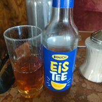 Lemon iced tea at Café Eiles in Vienna