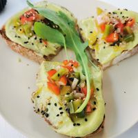 Avocado toast at Malcafe in Conil De La Frontera