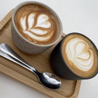 Cappuccino with oat milk   at Malcafe in Conil De La Frontera