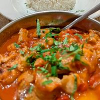 Yakhnet batinjan vegetarian (which is also vegan) at Chamisse in London