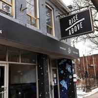 Storefront at Rise Above Pizza & Wings in Hamilton