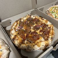 The Peperoni Stikes Back pizza!  at Rise Above Pizza & Wings in Hamilton