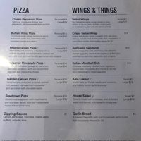 Menu at Rise Above Pizza & Wings in Hamilton