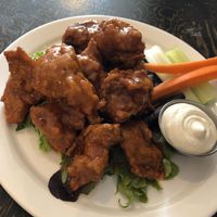 Sriracha lime wings with ranch   at Rise Above Pizza & Wings in Hamilton