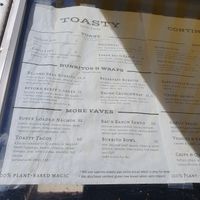 Menu  at Toasty in Bend