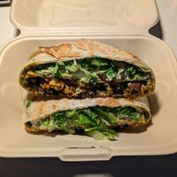 Buffalo chicken crunch wrap at Toasty in Bend